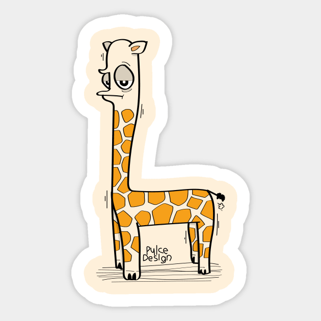 Giraffe Sticker by PulceDesign